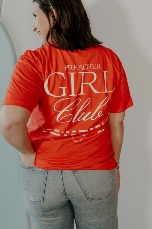 Preacher Girl Club Tee Shirt - Red